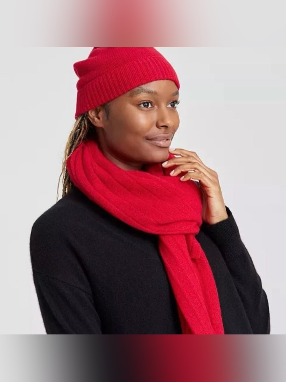 100% cashmere Charter Club
Cuffed Beanie Red ONE SIZE